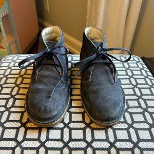 Clarks Original Desert Boot Navy Suede size 1.5 Wide
